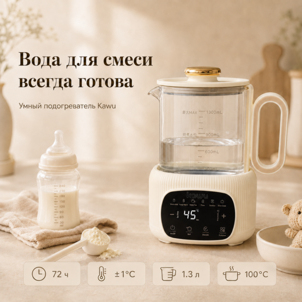 Чайник подогреватель для детского питания