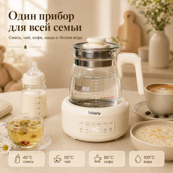 Чайник подогреватель для детского питания