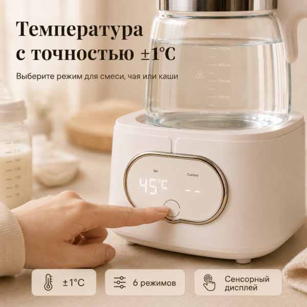 Чайник подогреватель для детского питания