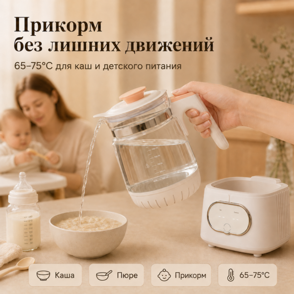 Чайник подогреватель для детского питания