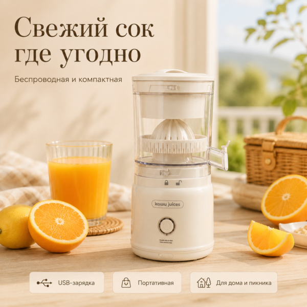 Портативная соковыжималка