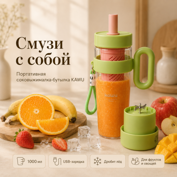 Портативная соковыжималка