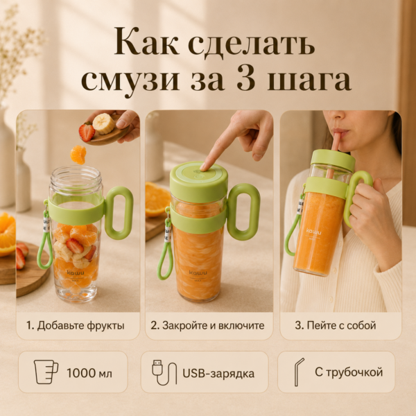 Портативная соковыжималка